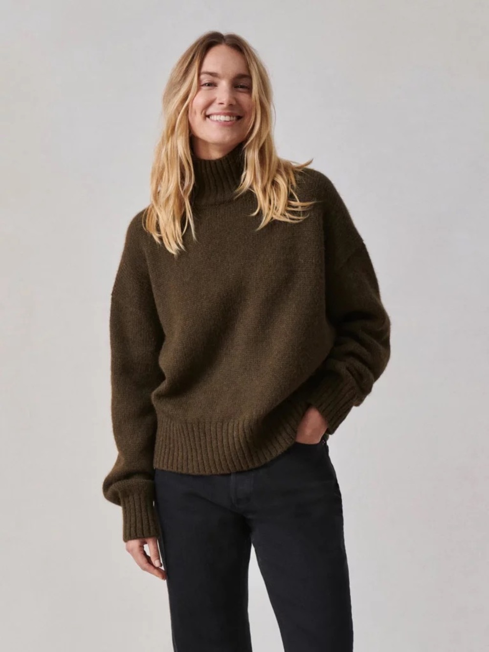 Buck Mason HIGHLAND ALPACA BOLDED RIB TURTLENECK #5453